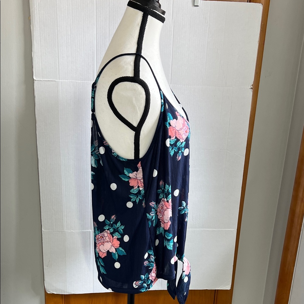 Secret Treasures Floral Polka Dot PJ top and bottom - Picture 5 of 11